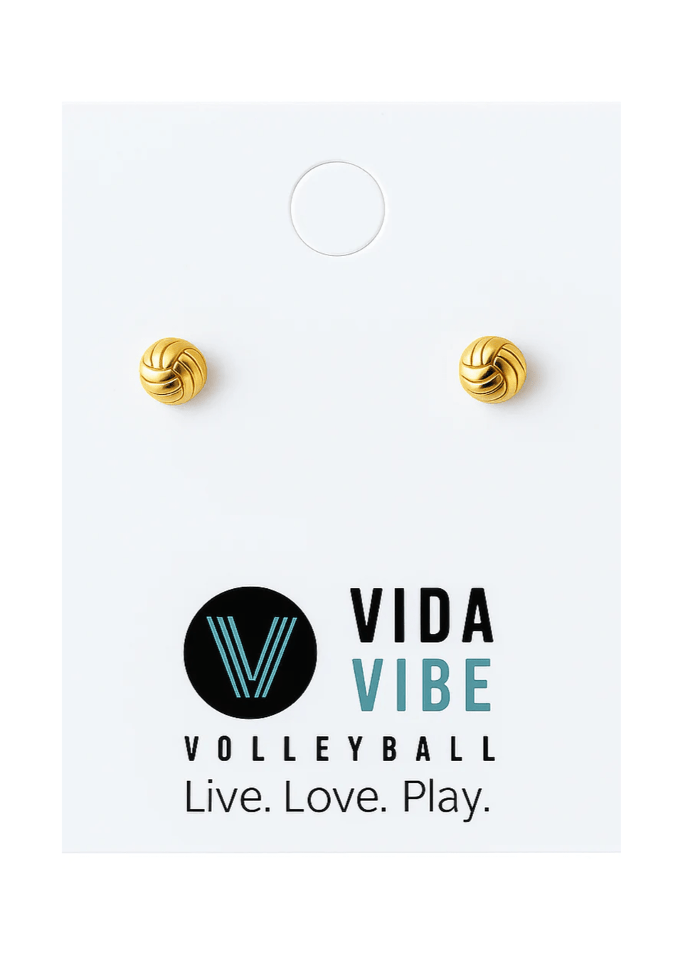 Volleyball Gold Earrings